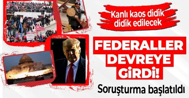 Son dakika: ABD’deki kanlı Kongre baskınının ardından flaş gelişme! Federal soruşturma başlatıldı