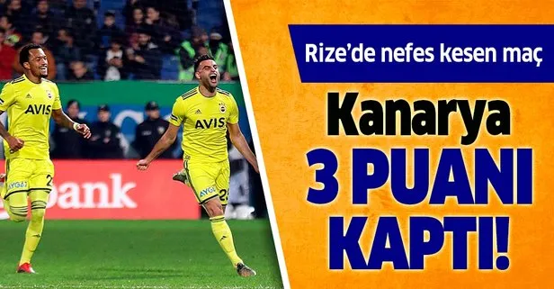 Çaykur Rizespor 1-2 Fenerbahçe | MAÇ SONUCU