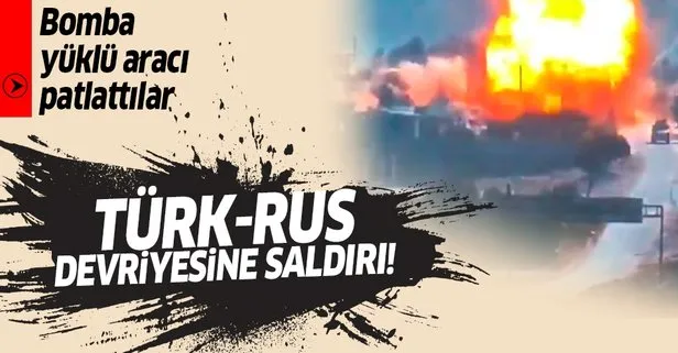 Son dakika: Türk - Rus ortak devriyesi sırasında bombalı saldırı: 3 Rus asker yaralandı