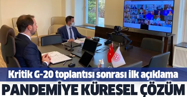 Kritik G-20 toplantısının ardından Hazine ve Maliye Bakanı Berat Albayrak'tan flaş açıklama
