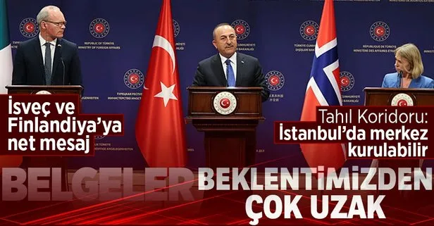 Çavuşoğlu ortak basın toplantısında konuştu
