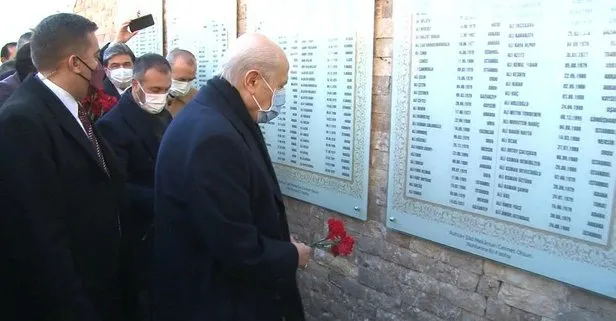 MHP Genel Başkanı Devlet Bahçeli, Kızılcahamam’daki Ülkücü Şehitler Anıtı’nı ziyaret etti