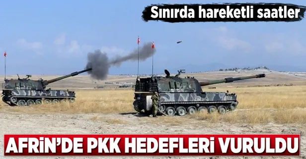 Afrin'de PKK/YPG hedefleri vuruldu