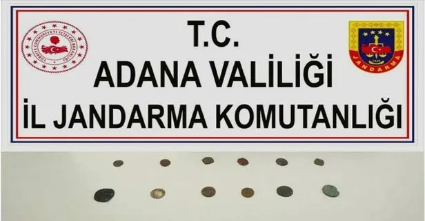 Adana’da tarihi eser niteliğinde 18 sikke ele geçirildi
