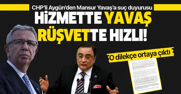 CHP'li Sinan Aygün'den Mansur Yavaş hakkında suç duyurusu! 25 milyon TL rüşvet istedi...