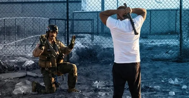 Kuveyt’te ikonik fotoğraf: Düşen Amerikan pilotu böyle teslim alındı