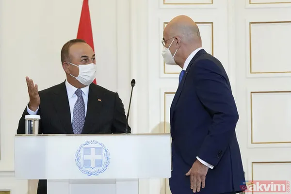 SON DAKİKA: Uluslararası ajanslar Çavuşoğlu ile Dendias'ın sarılmasını son dakika geçti - 9