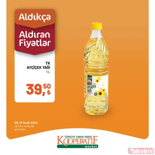 Kooperatif marketlerinde 20 üründe fiyatlar düştü! 30,50'ye satışta! Bulgur, mercimek, pirinç, sucuk hepsi... En ucuz ayçiçek yağı Tarım Kredi'de! - 1