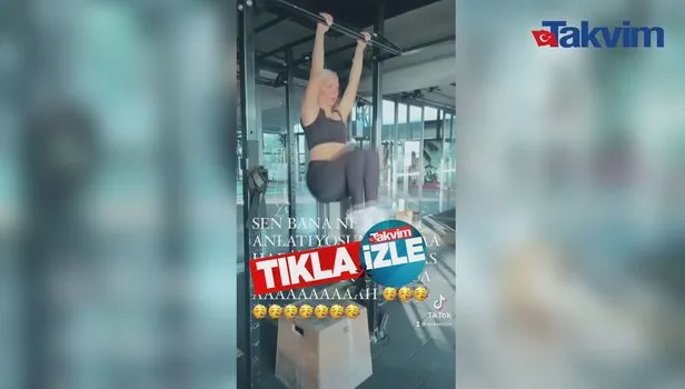 'Sen bana ne anlatıyorsun ya' Ece Seçkin karın kası çalıştığı anları paylaşınca sosyal medya yıkıldı
