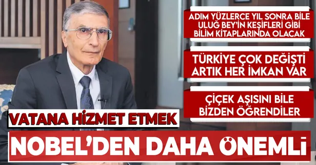 Son dakika: Nobel ödüllü Prof. Dr. Aziz Sancar'dan ilk özel röportaj! 'Vatana hizmet etmek Nobel'den daha önemli'
