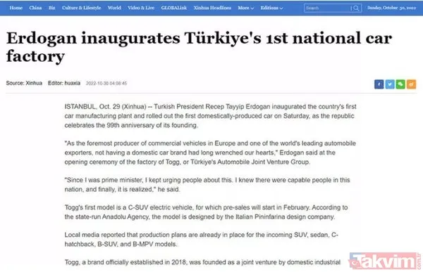 Togg dünya manşetlerinde! Rusya'dan ABD'ye Çin'den Yunanistan'a... Herkes övgü yağdırdı - 4