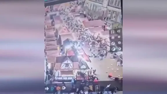 Almanya'da Noel pazarında araç dehşeti anı kamerada: En az 11 ölü!