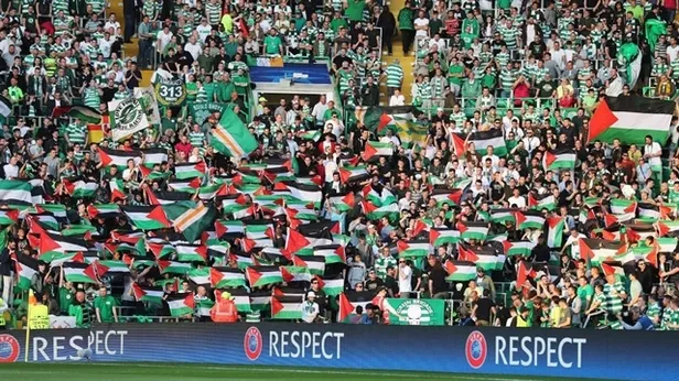 Celtic taraftarından Filistin'e destek-2