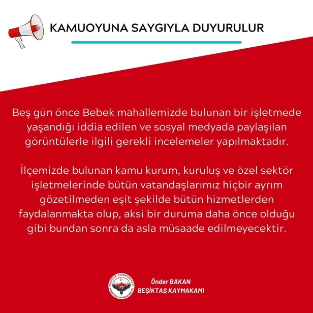Momo Bebeköy'de tepki çeken olay! Eşofmanla gelen müşteriler içeri alınmadı-1