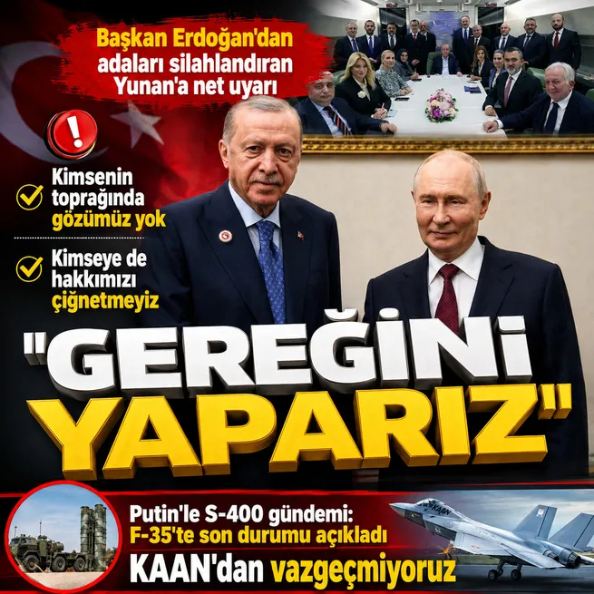 Başkan Erdoğandan Kırgızistan dönüşü kritik mesajlar! Yunanistana net uyarı: Bize düşen nedir? Gereğini yapmak