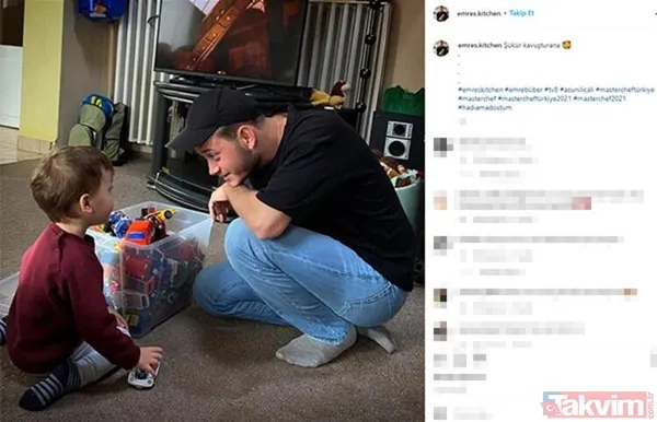 MasterChef Emre Büber oğluna kavuştu o anlar sosyal medyaya damga vurdu! Gözyaşları içinde bahşetmişti: 'Şükür kavuşturana' - 10