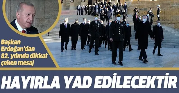 SON DAKİKA: Başkan Erdoğan, Atatürk’ün vefatının 82. yıldönümünde Anıtkabir Özel Defteri’ni imzaladı