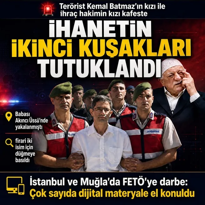 2 ilde FETÖye nokta operasyon: FETÖ’cü Kemal Batmaz’ın kızı Esma Batmaz ile Hilal Köseoğlu tutuklandı