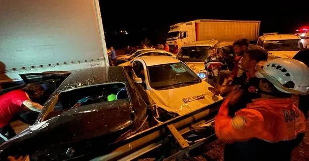 Samsun’da 23 aracın karıştığı zincirleme trafik kazasında 9 kişi yaralandı