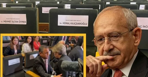 CHP'de Tüzük Kurultayı! Kemal Kılıçdaroğlu katılmadı! Özgür Özel talimat verdi! İsmi söküldü