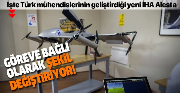 Göreve bağlı olarak şekil değiştiriyor: Türk mühendislerin geliştirdiği yeni İHA Alesta uçuşa hazırlanıyor-1