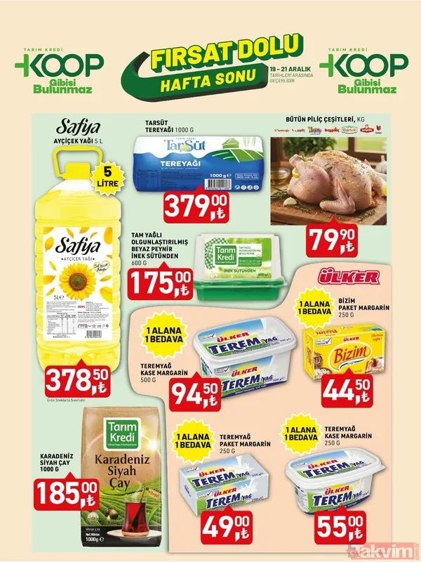 Hafta sonu fırsat alarmı! KOOP Market’te 20-21 Aralık’a özel çay, tavuk ve sıvı yağda indirimli fiyatlar - 2