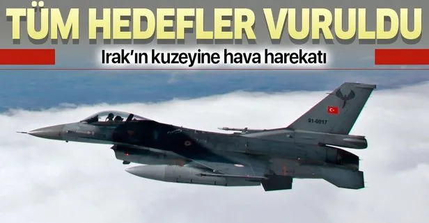 Türk savaş uçakları Metina'yı vurdu