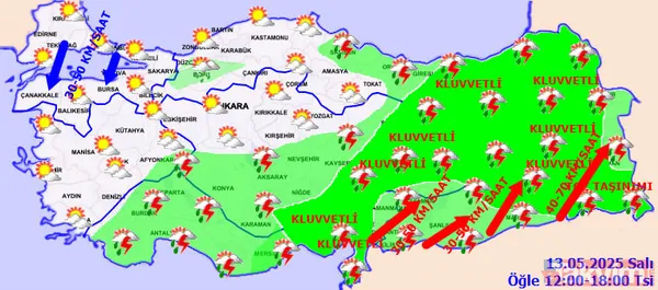 Sıcaklık Düşüşü Ülkenin Güney Ve Doğusunda Hava Sıcaklıklarının 3 İla 5 Derece Arasında Azalması Bekleniyor. Diğer Bölgelerde İse Önemli Bir Sıcaklık...