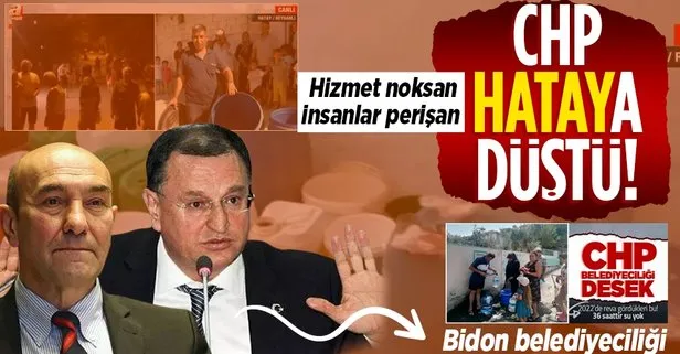 CHP’nin belediyeciliği noksan insanlar perişan! İzmir’den sonra Hatay Reyhanlı’da da çile: Vatandaşlar 20 gündür susuz