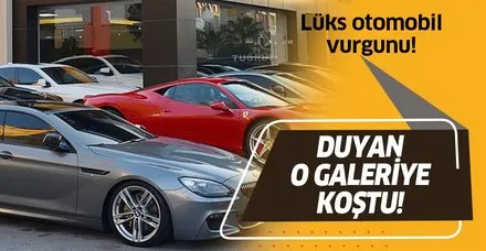 Antalya'da lüks otomobil vurgunu! Bir çok insan o galeriye akın etti!