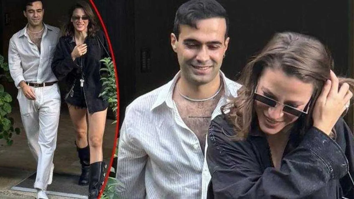 Aşk pozu verdiler! Serenay Sarıkaya ve Mert Demir'den reklam aşkı iddiasına kahkahalı yanıt