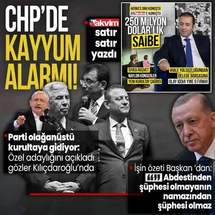 CHP’den olağanüstü kurultay kararı!