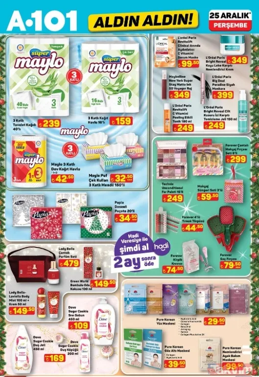 Yeni Yıl Sürprizi A101 Afişi Yayınlandı: 25 Aralık Dev İndirim Listesi - 1