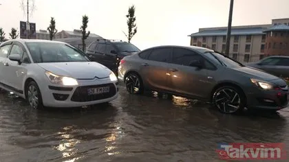 Erzurum’da sağanak sonrası sel!