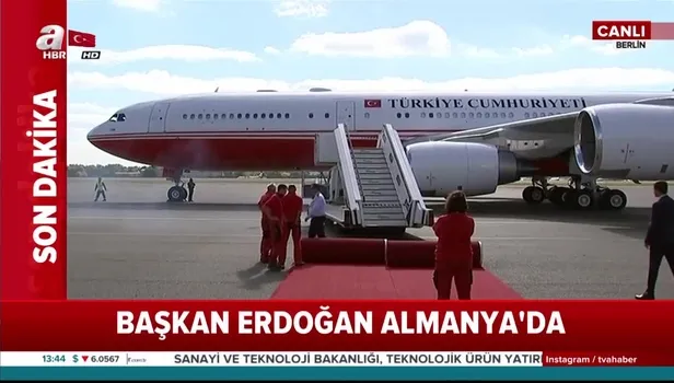 Başkan Erdoğan Almanya'da