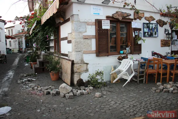 İzmir Seferihisar'da meydana gelen depremin yarattığı yıkım sabah havadan görüntülendi - 45