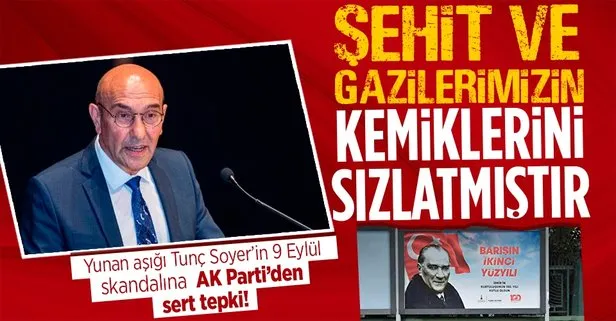 9 Eylül İzmir’in kurtuluşu ile ilgili skandal afişe AK Parti’den sert tepki: Şehit ve gazilerimizin kemiklerini sızlatmıştır