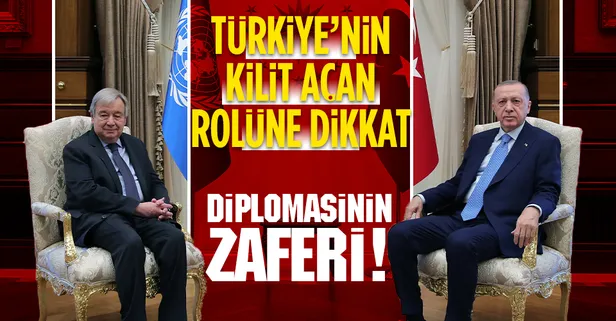 Diplomasinin zaferi! Guterres'ten Türkiye'nin öncülüğünde imzalanan tahıl koridoru anlaşmasına ilişkin açıklama