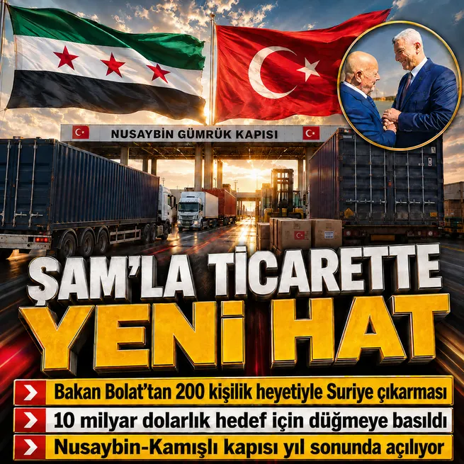 Türkiye ile Suriye arasında ticarette yeni dönem: Hedef 10 milyar dolar, Nusaybin-Kamışlı Gümrük Kapısı açılıyor
