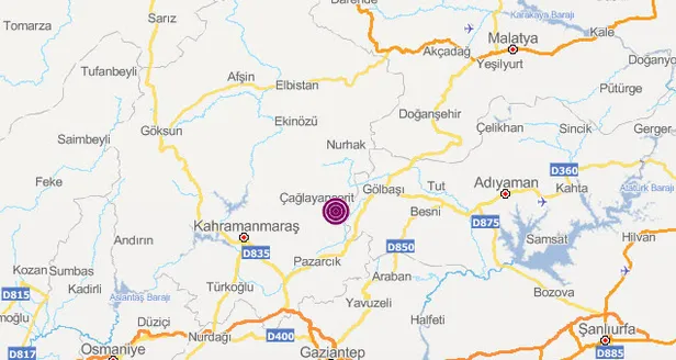 Son dakika: Kahramanmaraş Çağlayancerit'te deprem! Kandilli Rasathanesi son depremler...-1