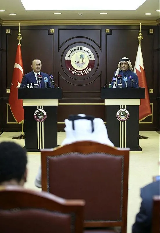Türkiye ile Katar arasında kritik görüşme! Dışişleri Bakanı Çavuşoğlu'ndan dikkat çeken açıklama-1