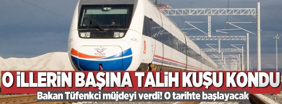 3 ile hızlı tren müjdesi