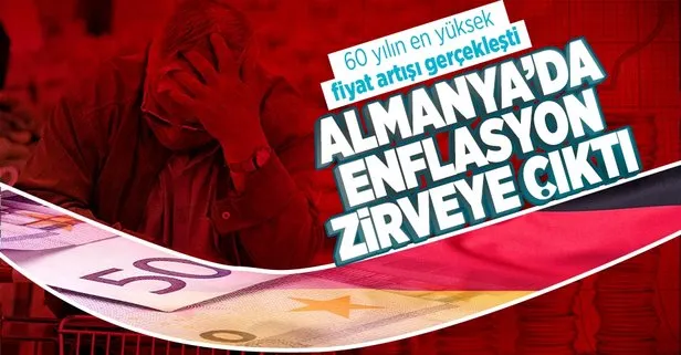 Almanya’da 1962’den bu yana en yüksek fiyat artışı gerçekleşerek enflasyonda tarihi zirve yaşandı