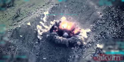 Son dakika görüntüleri: ’Pençe- Kilit Operasyonu’nuyla Irak’ın kuzeyindeki PKK hedefleri obüslerle vuruldu