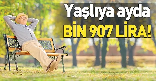 Yaşlıya ayda bin 907 TL