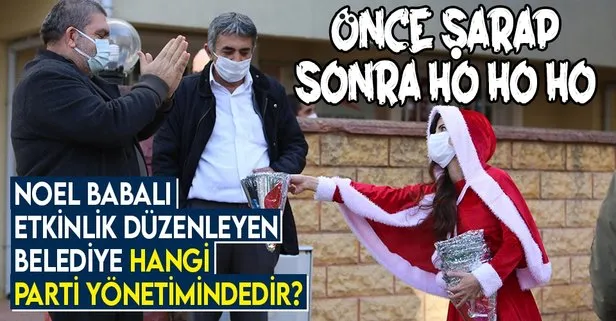 SON DAKİKA: CHP belediyesi Noel Baba kılığına girip hediye dağıttı