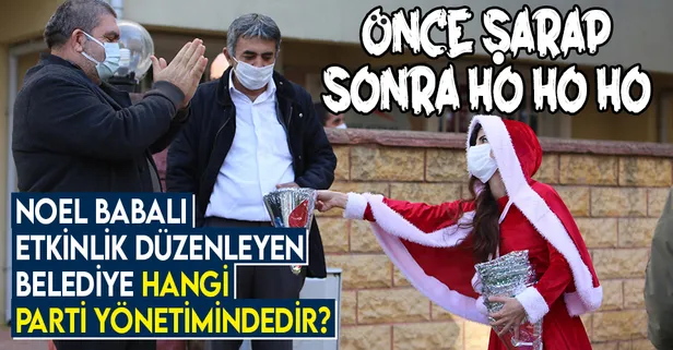 SON DAKİKA: CHP belediyesi Noel Baba kılığına girip hediye dağıttı