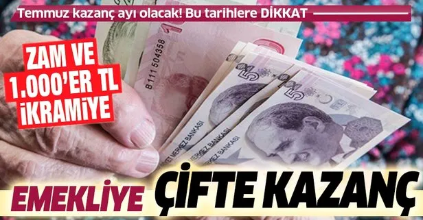 Emekliye zam+bin lira ikramiye | 2020 Temmuz ayında ikramiye ve maaşlar hangi tarihlerde yatacak?