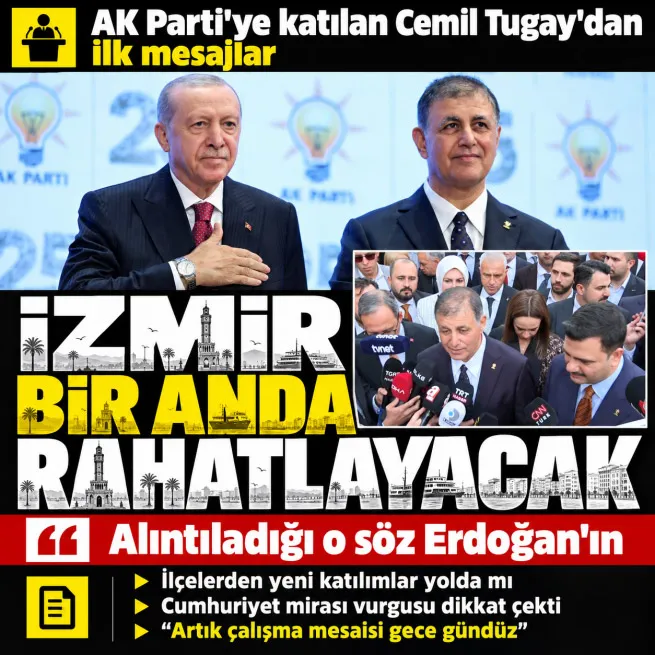 Cemil Tugay’dan AK Parti Kongre Merkezi çıkışında net mesaj... Yeni katılımlar yolda mı? | Cumhuriyet mirası vurgusu dikkat çekti