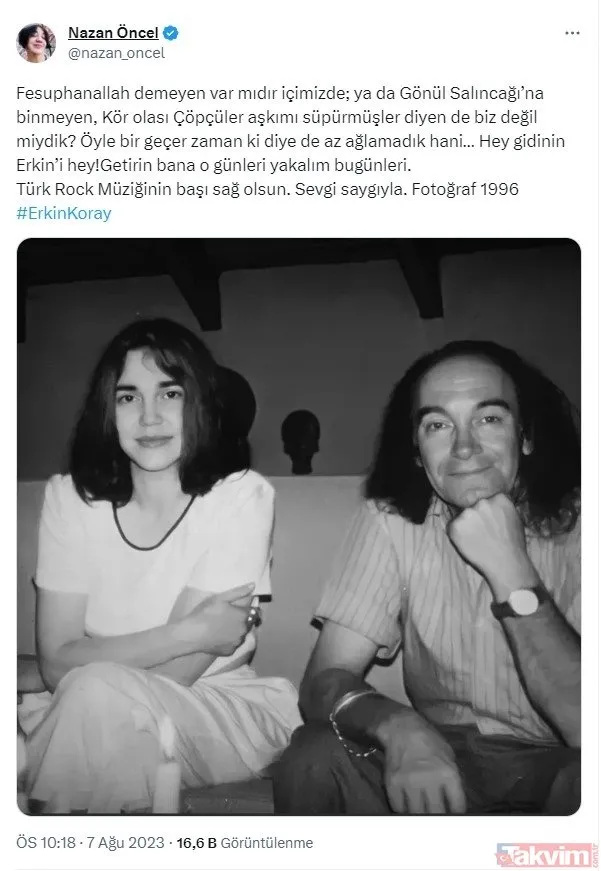 82 yaşında aramızdan ayrılan Erkin Koray’a ünlülerden duygusal veda! “O da gitti” Pınar Altuğ, Ayşegül Aldinç, Nebahat Çehre... - 7